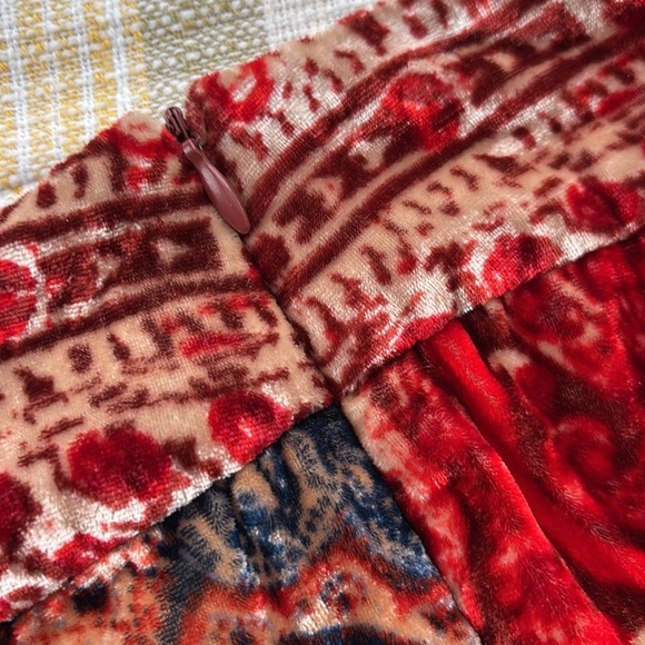 FREE PEOPLE HIGH ATLAS VELVET PANEL SKIRT - Picture 13 of 14